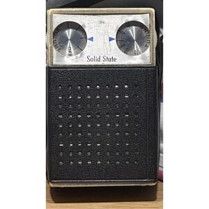 Vintage 60's Four-Star Solid-State Transistor Radio in Case Hong Kong Retro